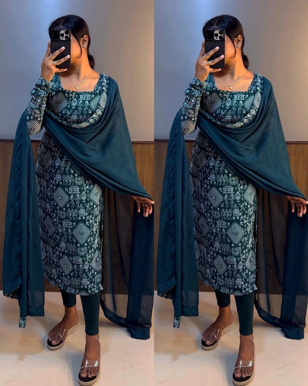 Premium Chudi kurti set for her