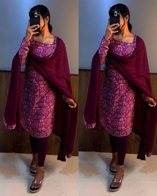 Premium Chudi kurti set for her